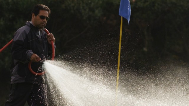 Watering the Golf Green