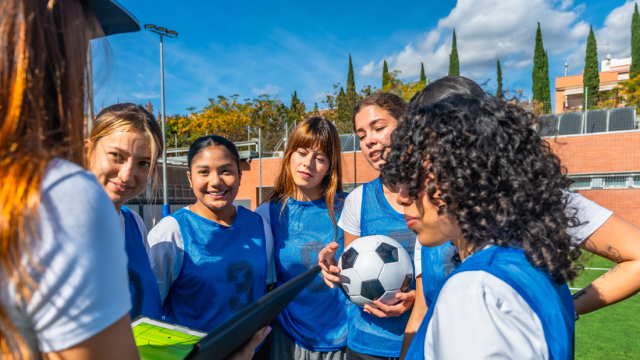 Team huddle soccer